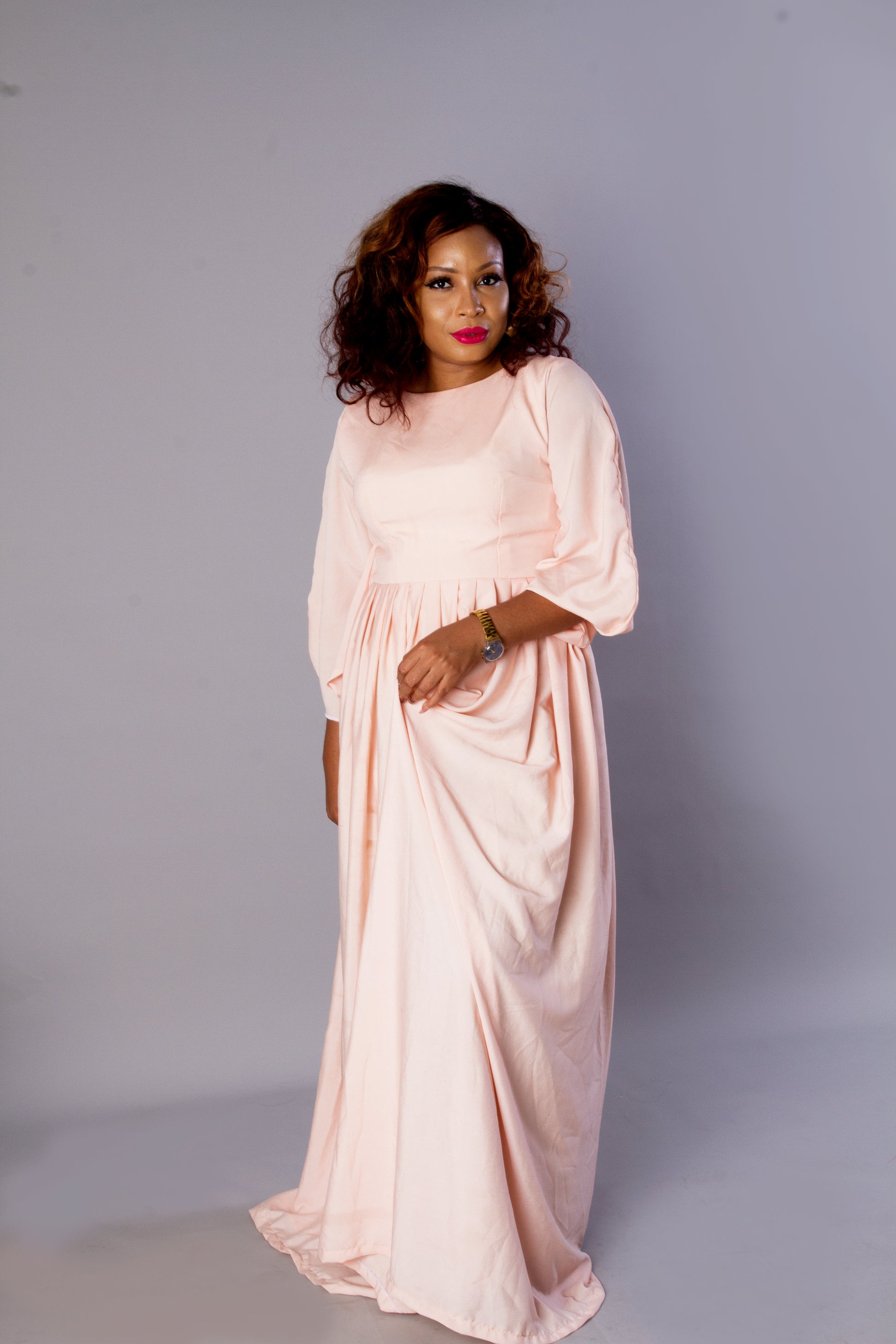 Plus size beige maxi dress Clearance
