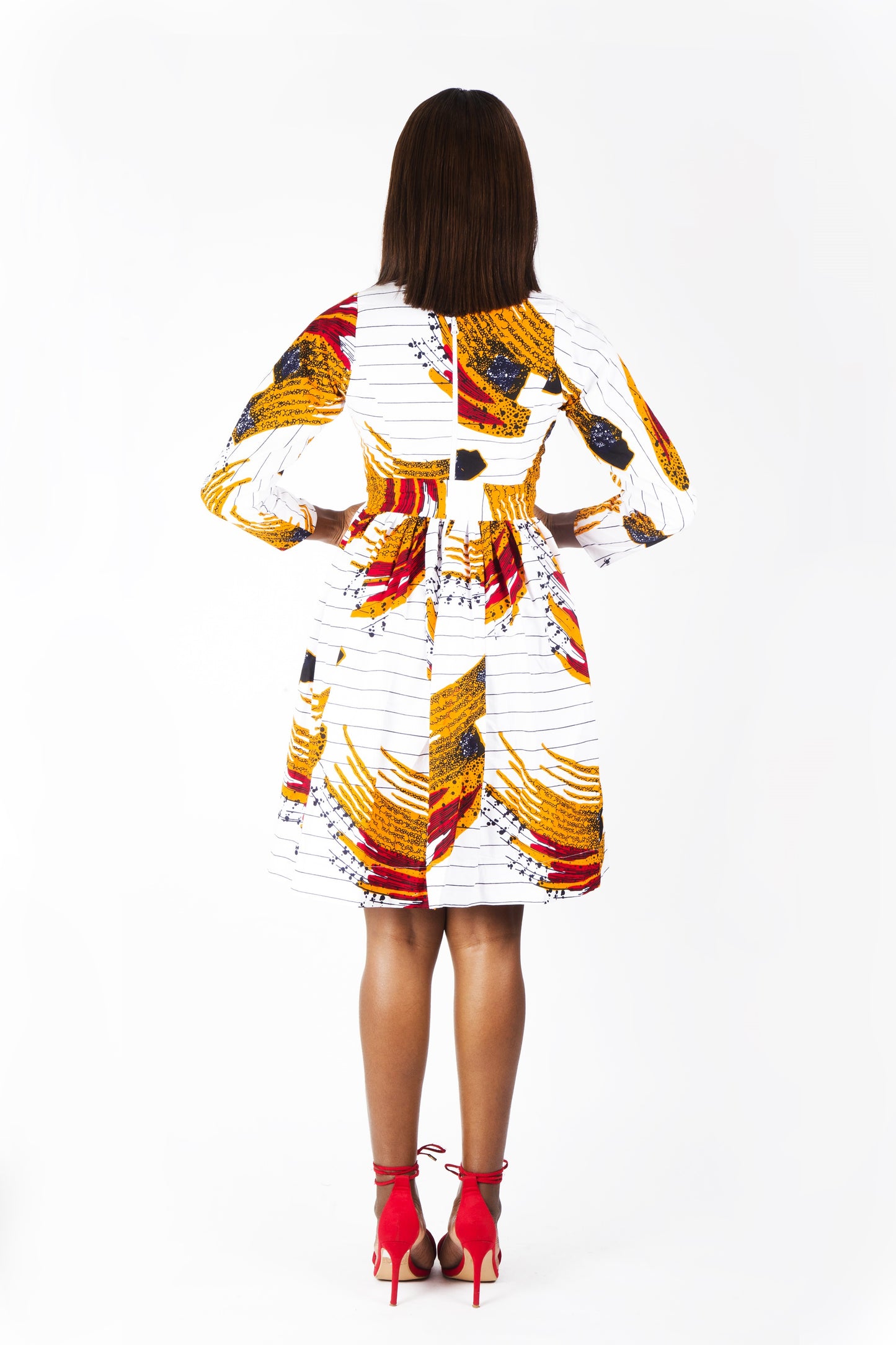 Bandeau et masque de nez gratuits, robe de grande taille imprimée Ankara africaine, kente, robe sur mesure